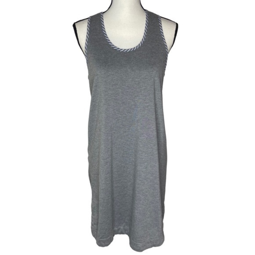 Thyme and Honey Dress Gray Tank Midi Dress Size M